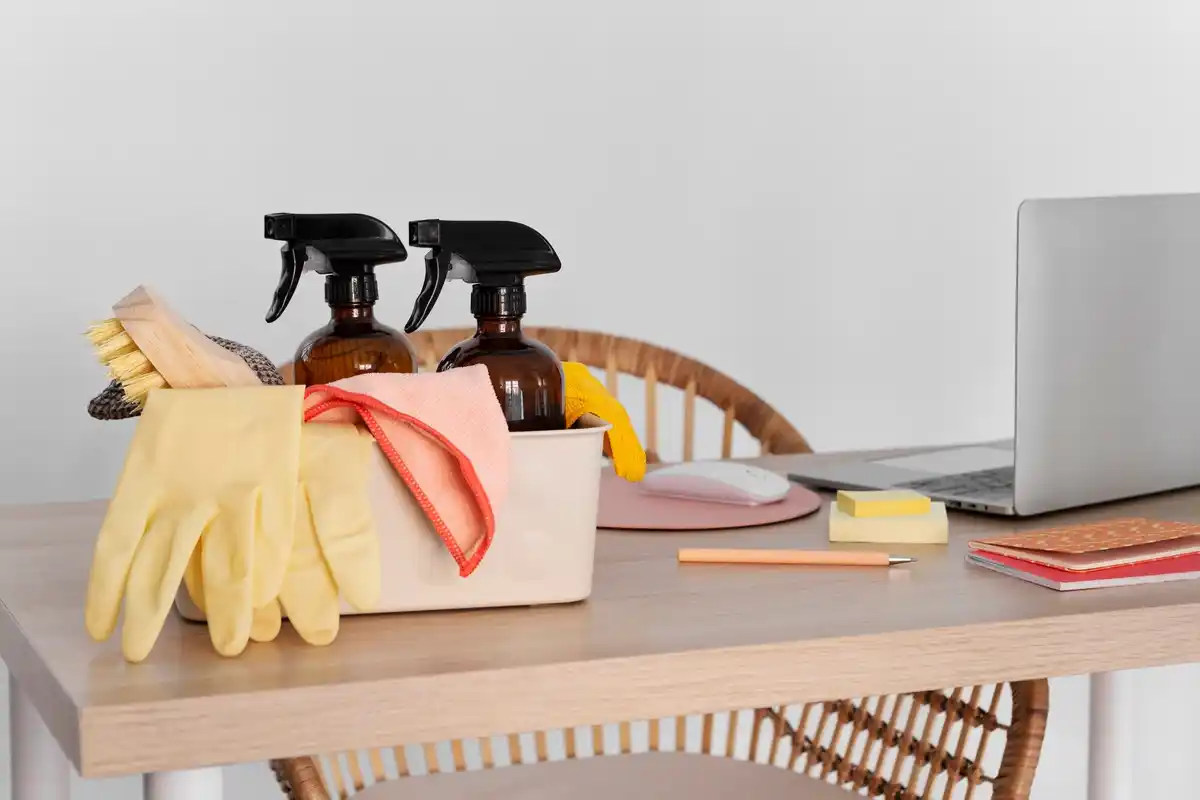 organized home surfaces cleaning time saving