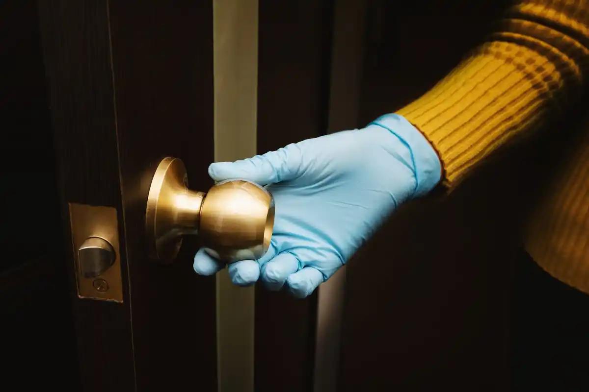 sticky door handle cleaning tips