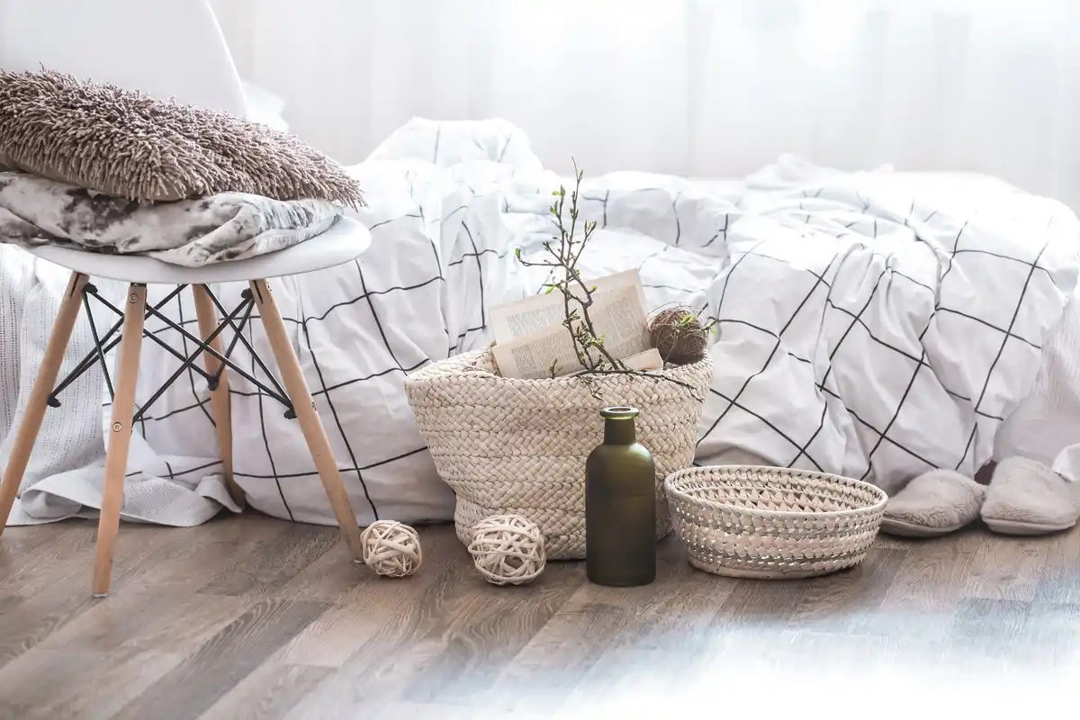 tidy home quick declutter Scandinavian interior