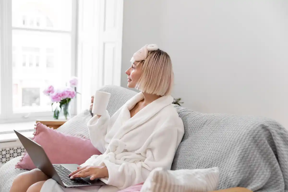 relaxed person daily routine calm lifestyle Sweden