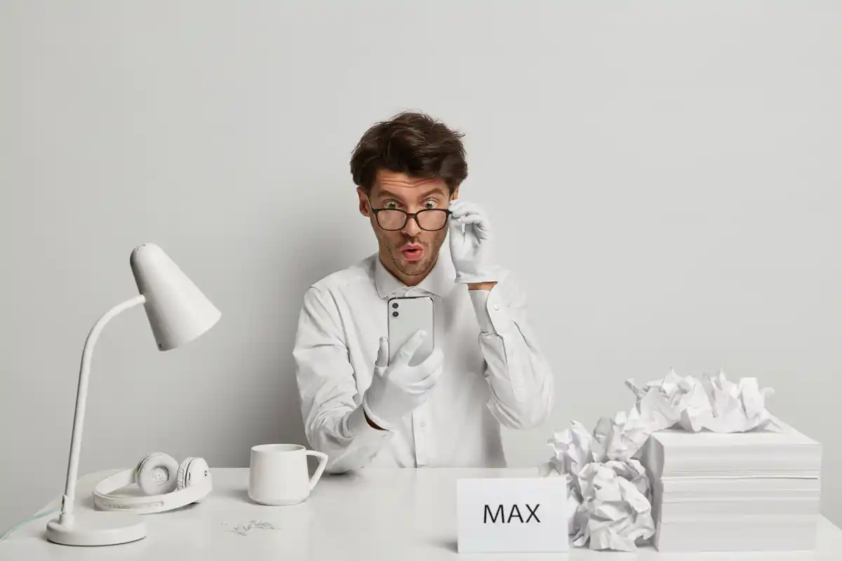 person avoiding procrastination working focused