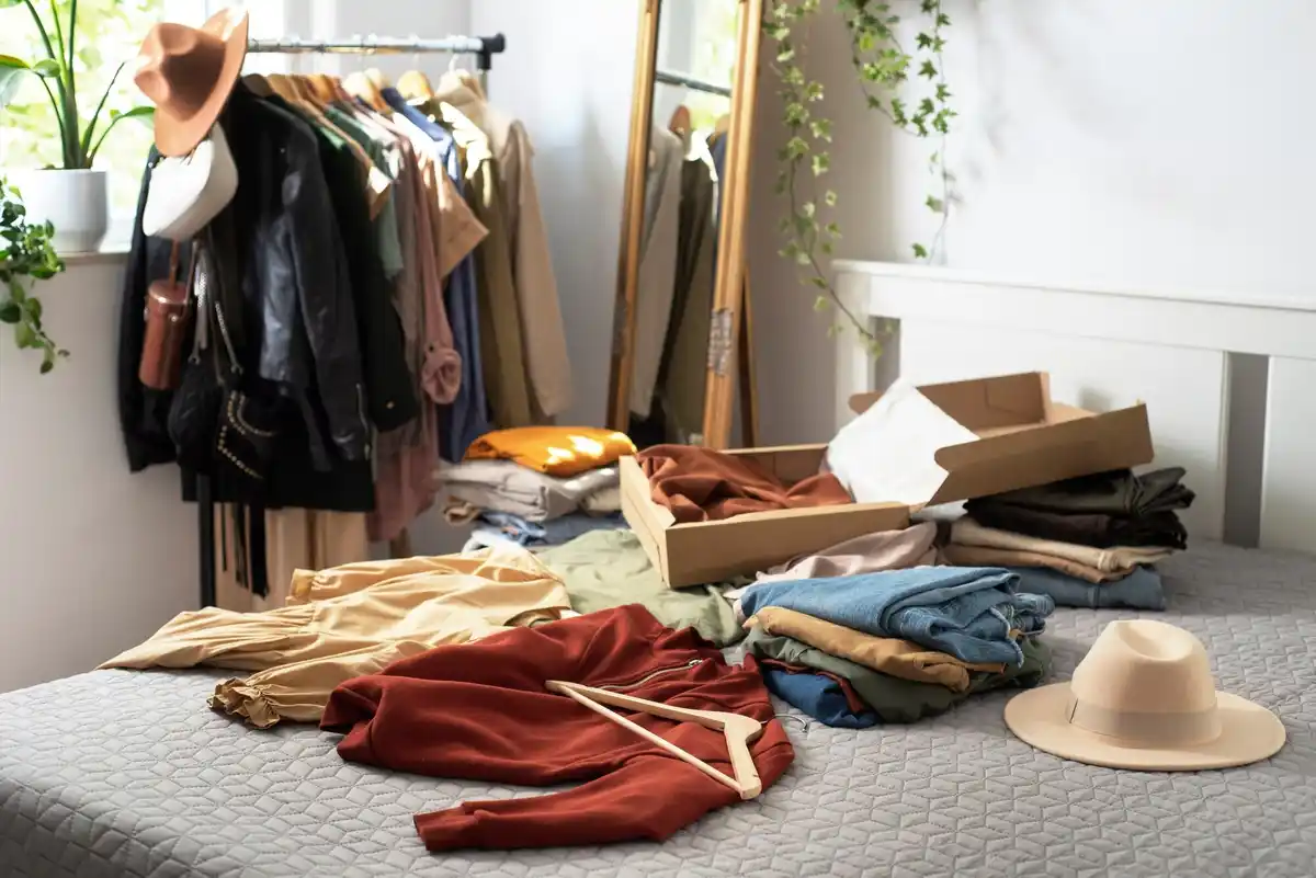 organized wardrobe tips Scandinavian style
