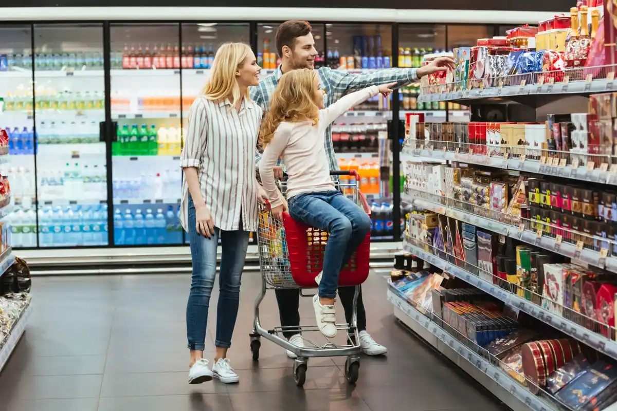 budget shopping grocery store sweden