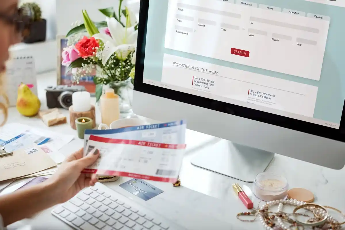 cheap flight tickets booking laptop