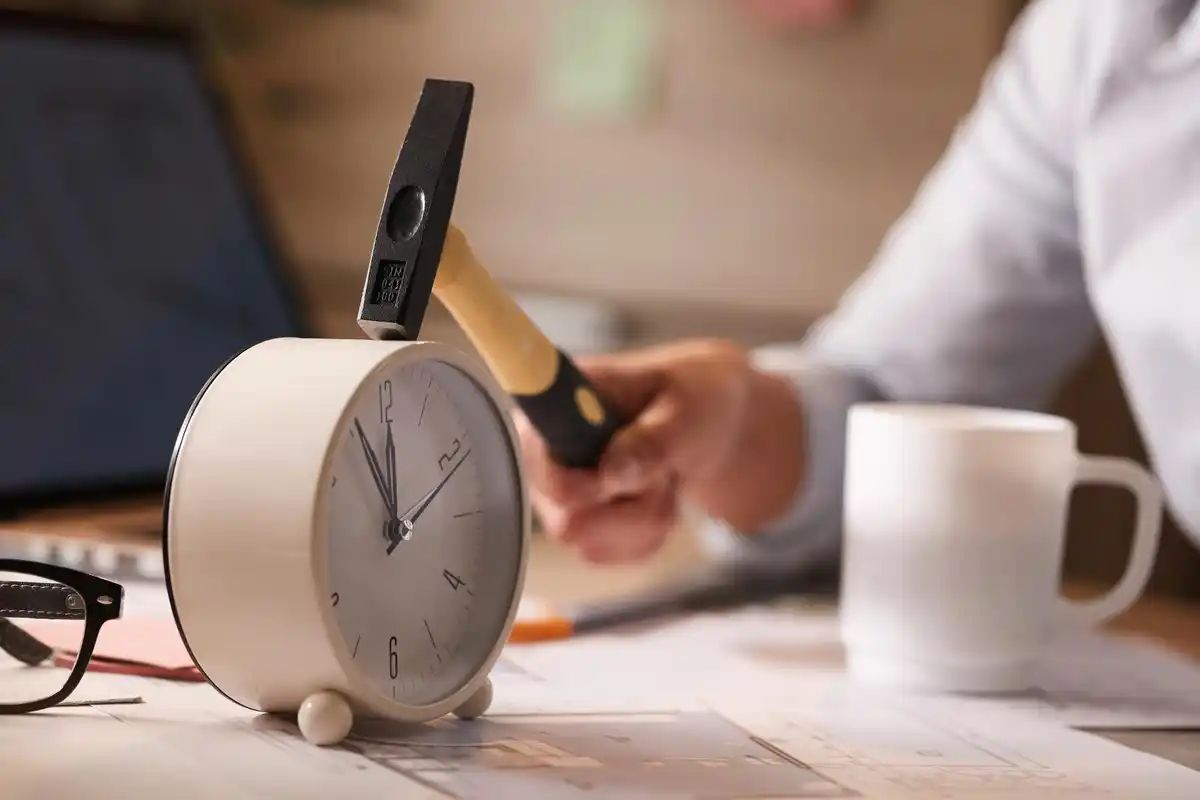 working focused timer stress relief